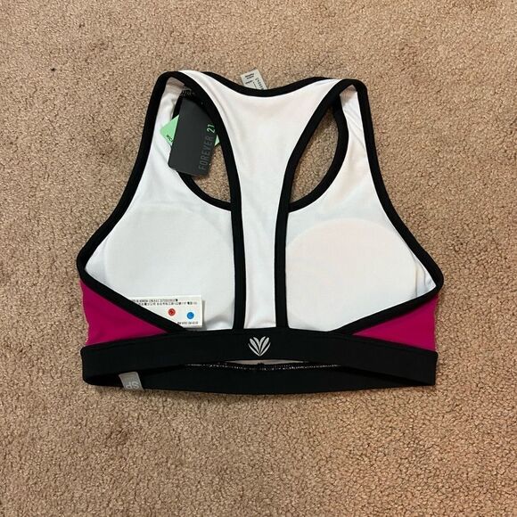 Forever 21 Pink & White Sports Bra - Picture 2 of 2